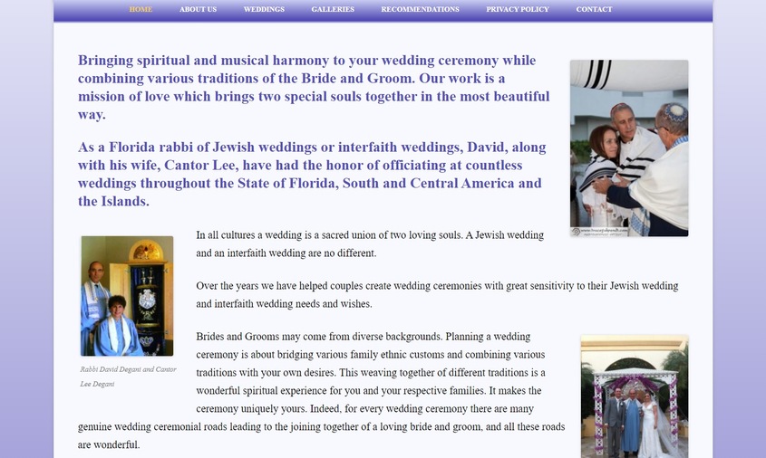 Rabbi David & Cantor Lee Degani wedding vendor photo