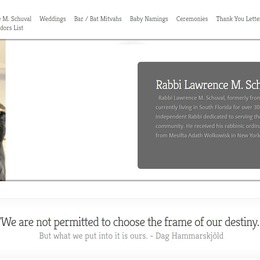 Photo of Rabbi Lawrence, a wedding officiant in Miami