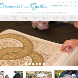 Photo of Ceremonies With Cynthia, a wedding officiant in Miami