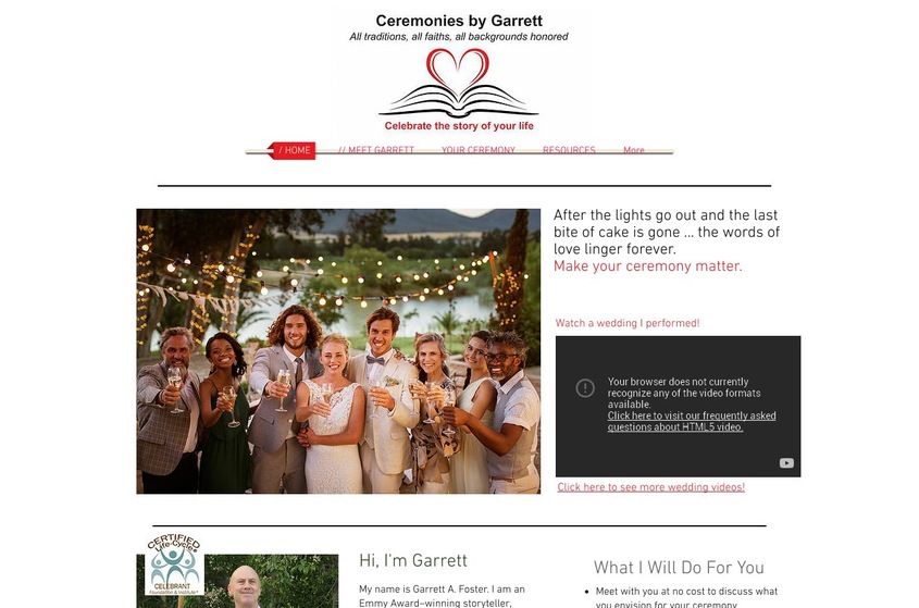 Ceremonies by Garrett wedding vendor photo