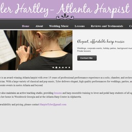 Photo of Tyler Hartley Atlanta Harpist, a wedding live music in Atlanta
