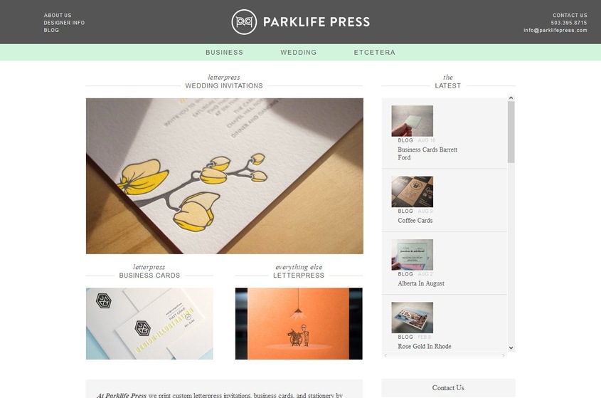 Parklife Press wedding vendor photo