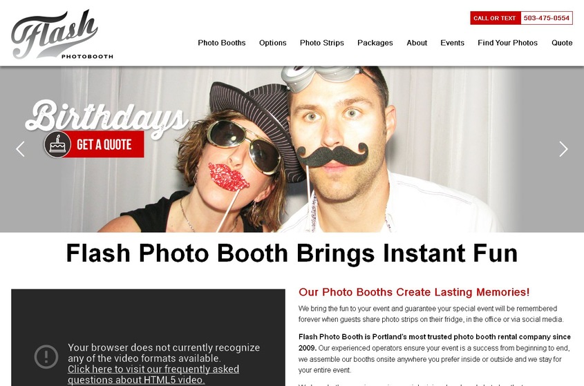 Flash Photo Booth wedding vendor photo