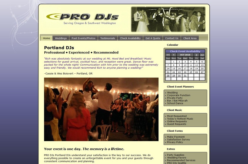 PRO DJs Portland wedding vendor photo