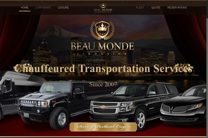 Beau Monde Limo and Town Car service wedding vendor photo