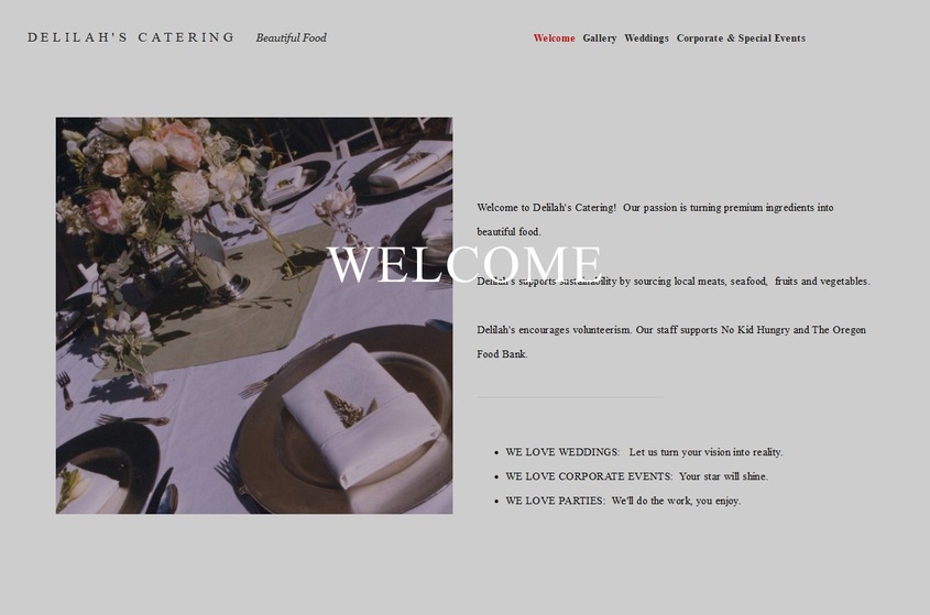Delilah's Catering wedding vendor photo