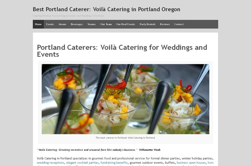 Voila Catering wedding vendor photo