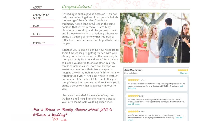 Jennifer Nies wedding vendor photo