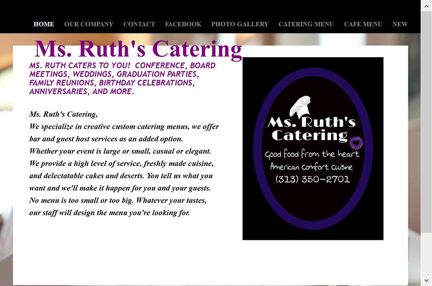 Ms. Ruth's Catering  wedding vendor photo