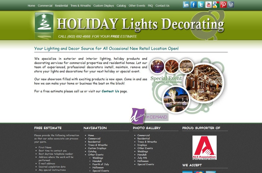Holiday Lights Decorating wedding vendor photo