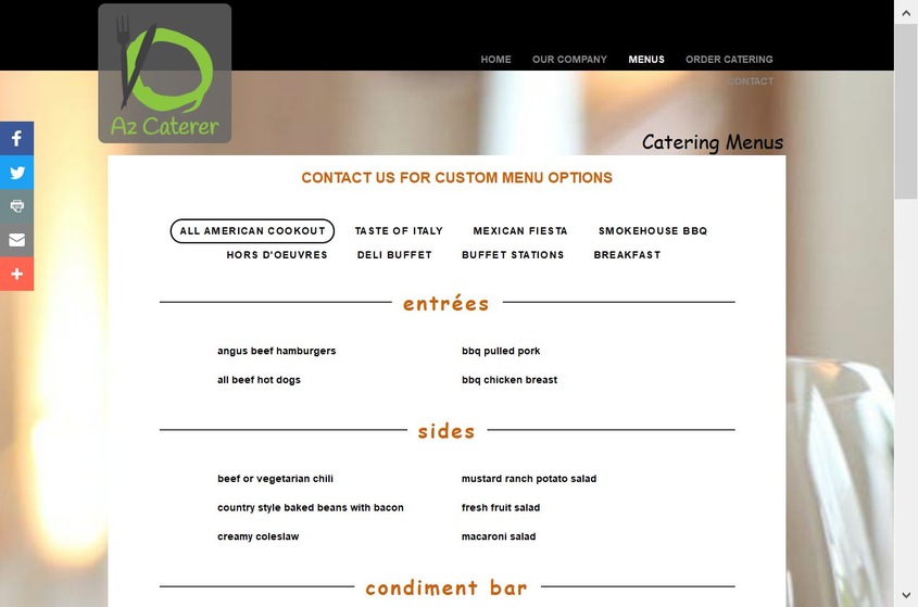 AZ Caterer wedding vendor photo