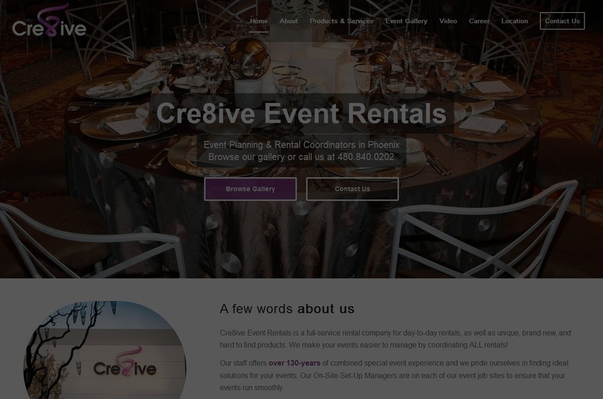 Cre8ive Event Rentals wedding vendor photo