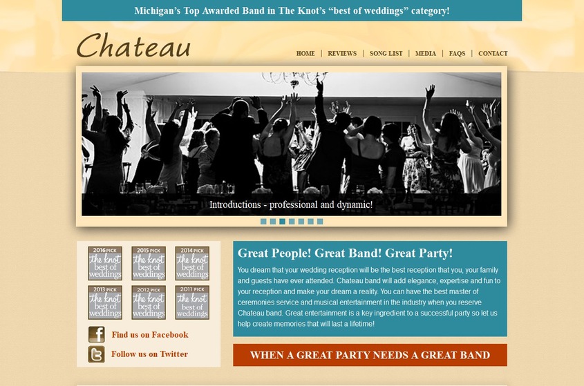 Chateau band wedding vendor photo