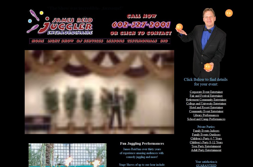 Jame Reid Juggler wedding vendor photo