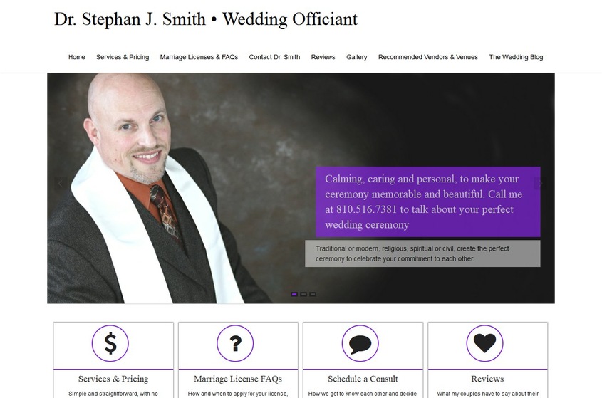 Dr. Stephan J. Smith - Wedding Officiant wedding vendor photo