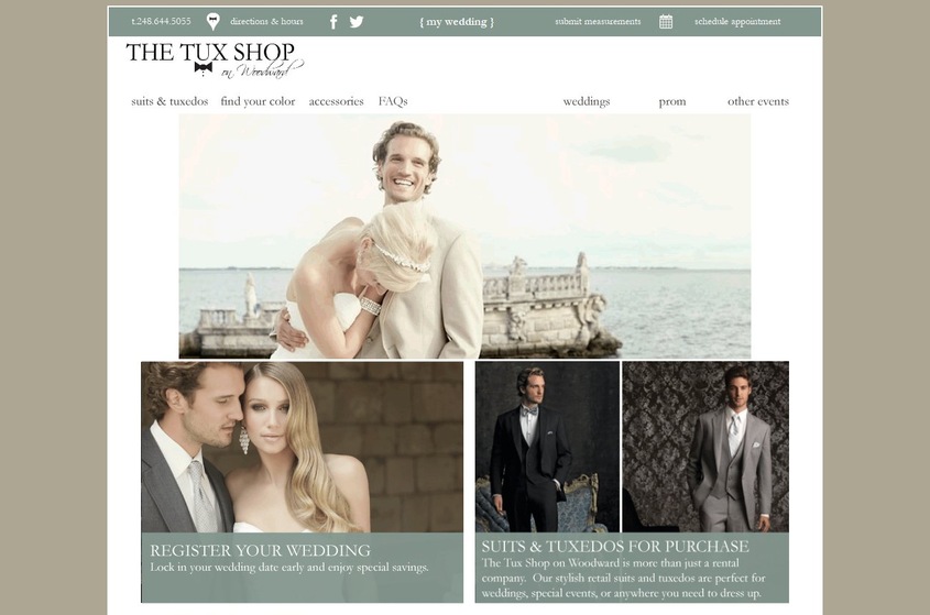 The Tux Shop on Woodward wedding vendor photo