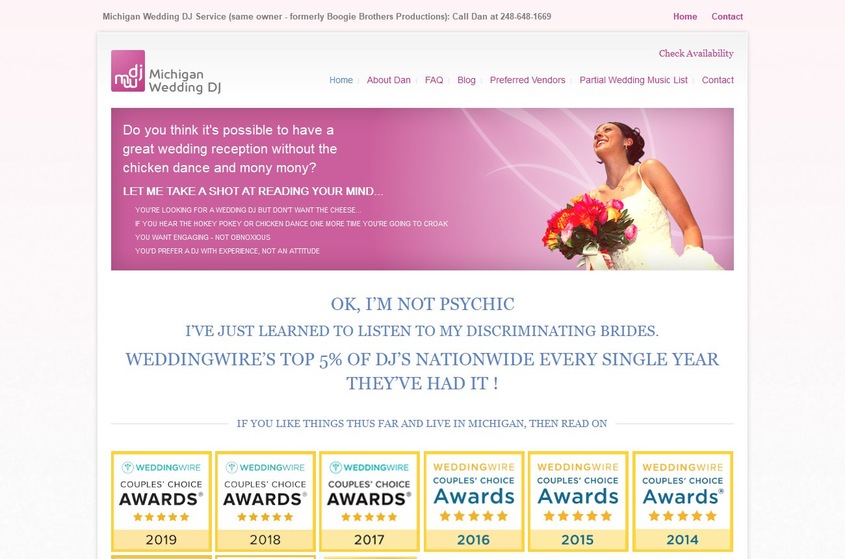Michigan Wedding DJ wedding vendor photo