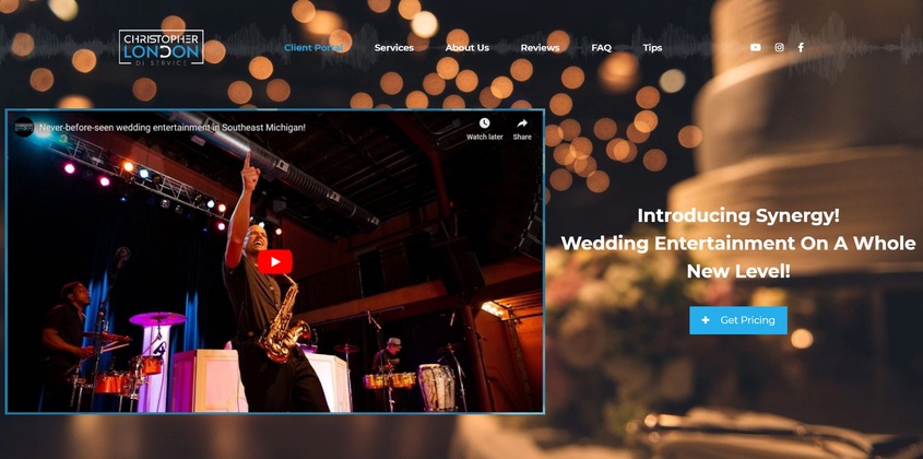 DJ Christopher London wedding vendor photo