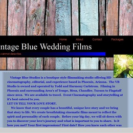 Vintage Blue Wedding Films photo