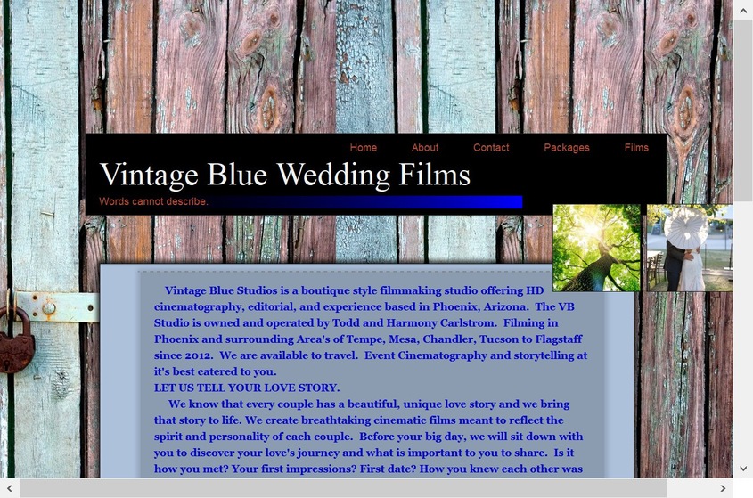 Vintage Blue Wedding Films wedding vendor photo