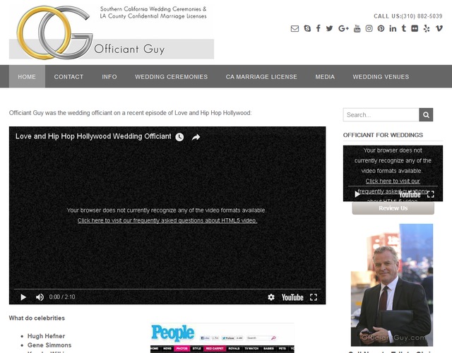 Officiant Guy wedding vendor photo