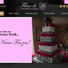 Fleur De Lis Cakes photo