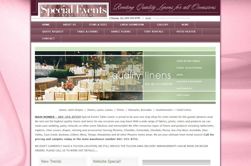 Special Events Table Linens wedding vendor photo
