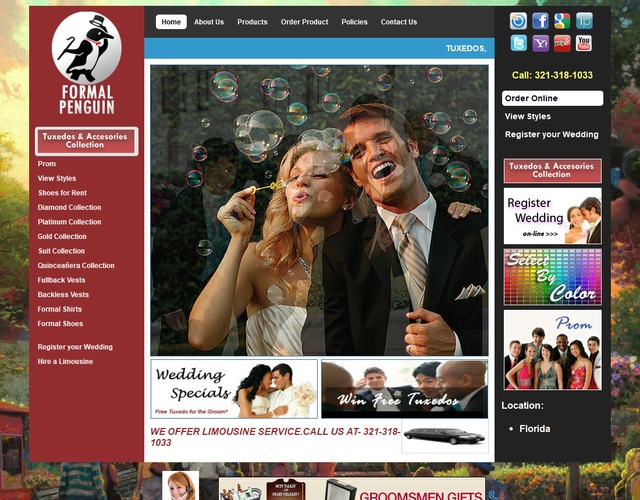 Formal Penguin wedding vendor photo