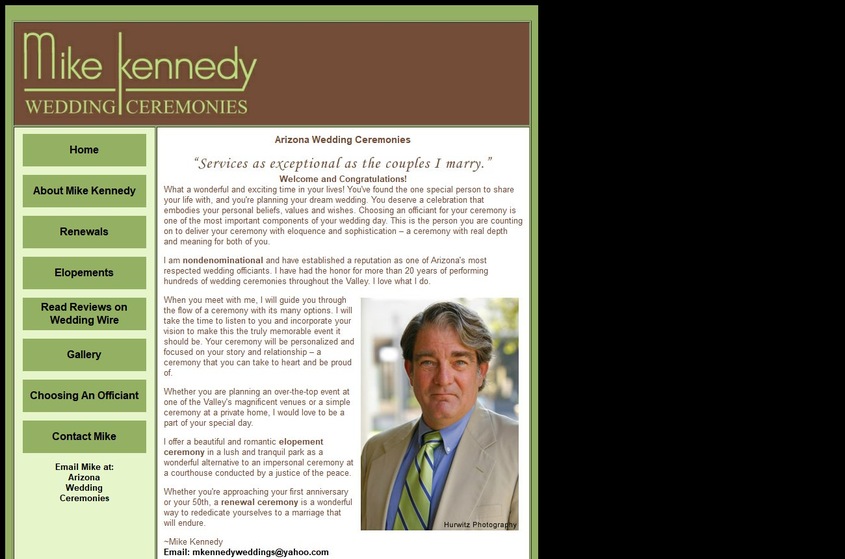 Mike Kennedy Wedding Ceremonies wedding vendor photo
