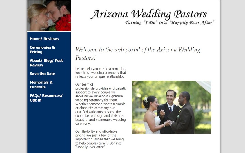 Arizona Wedding Pastors wedding vendor photo