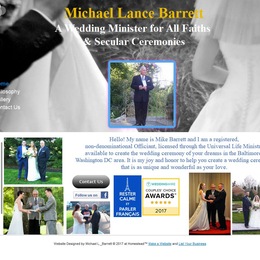 Photo of Michael Lance Barrett Wedding Ministry, a wedding officiant in Baltimore