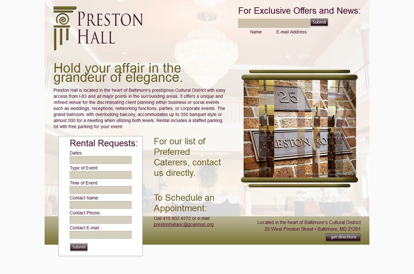 Preston Hall wedding vendor photo