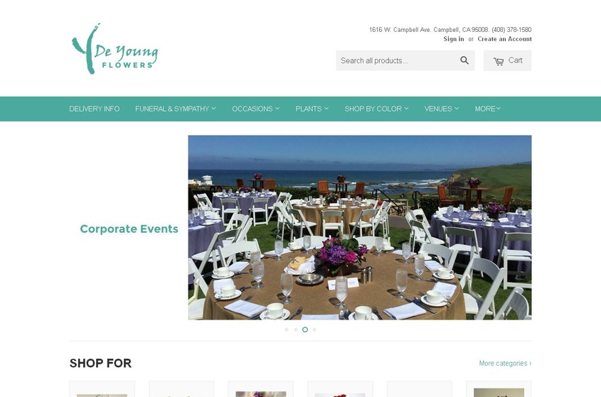 De Young Flowers wedding vendor photo