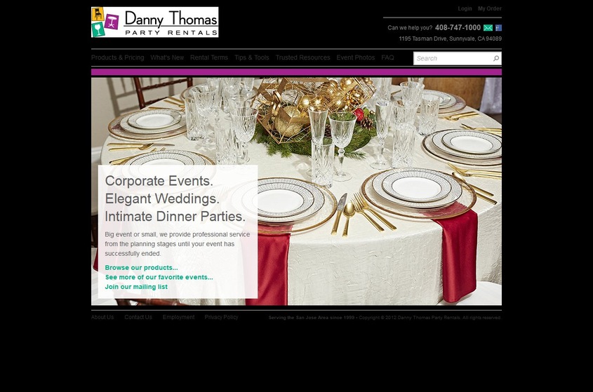 Danny Thomas Party Rentals wedding vendor photo