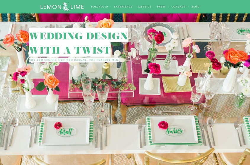 lemon & lime event design wedding vendor photo