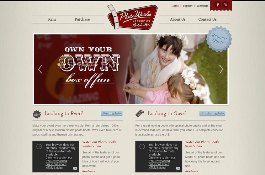 PhotoWorks Interactive Photobooth wedding vendor photo