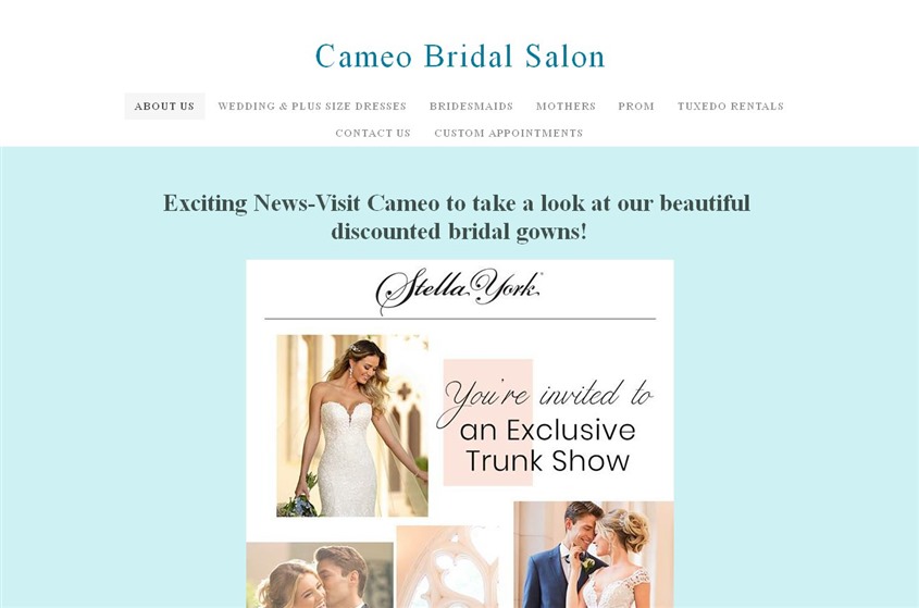 Cameo Bridal Salon Glen Burnie wedding bridal boutique