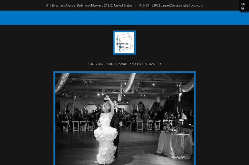 Beginning Ballroom wedding vendor photo
