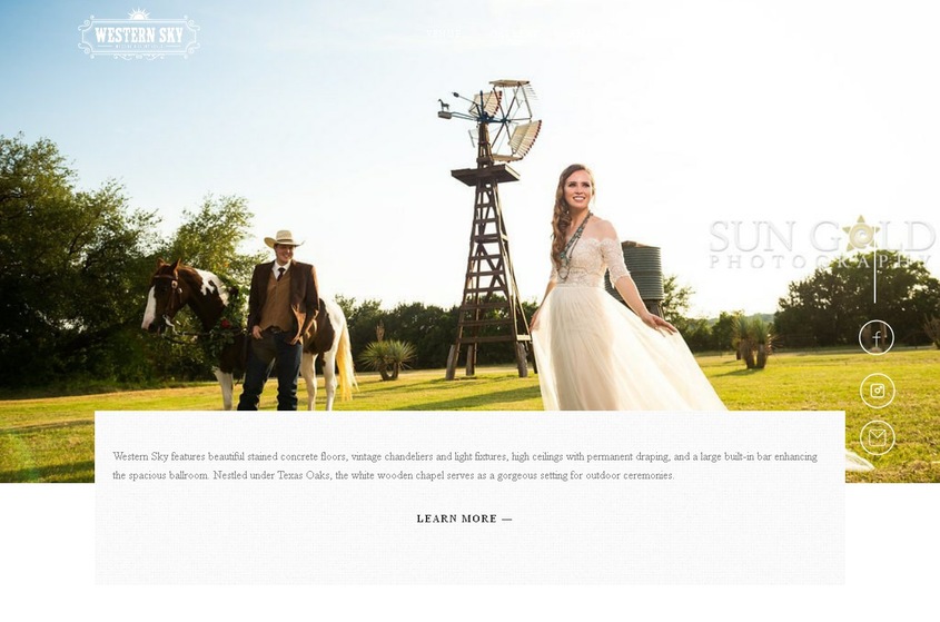 Western Sky wedding vendor photo