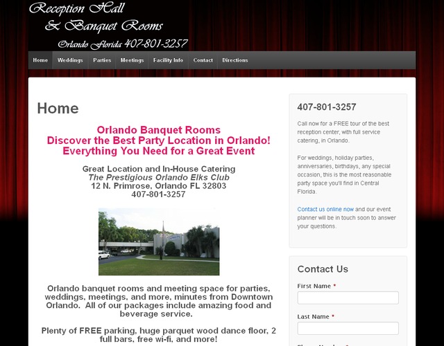 Banquet Room Orlando wedding vendor photo