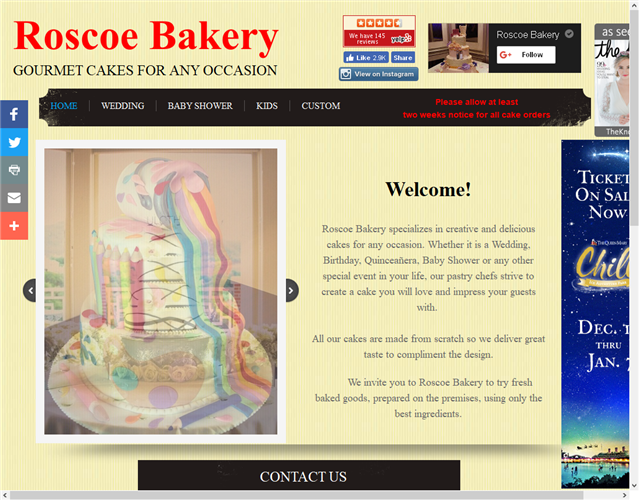 Roscoe Bakery wedding vendor photo
