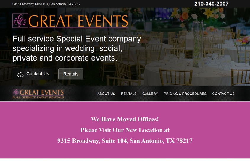 Great Events and Rentals wedding vendor photo