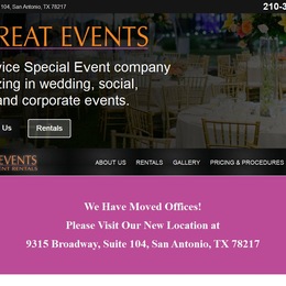 Photo of Great Events And Rentals, a wedding rentals in San Antonio