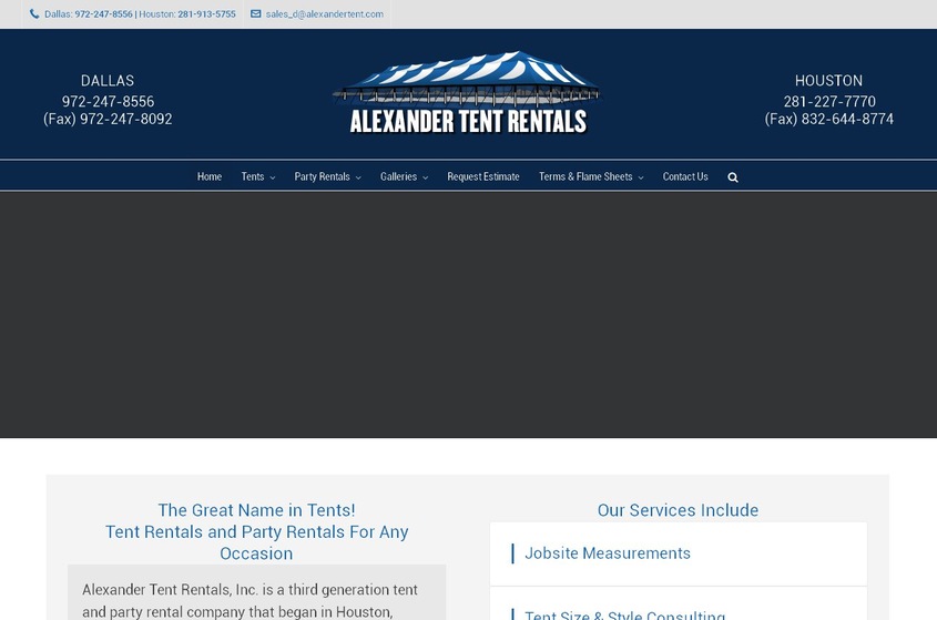Alexander Tent Rentals Inc wedding vendor photo