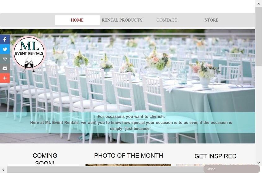 ML Event Rentals wedding vendor photo