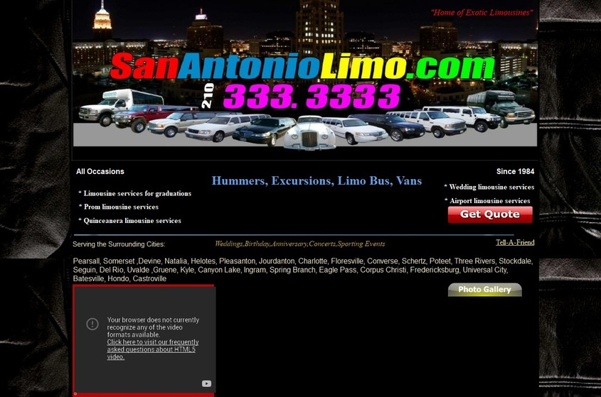San Antonio Limo wedding vendor photo