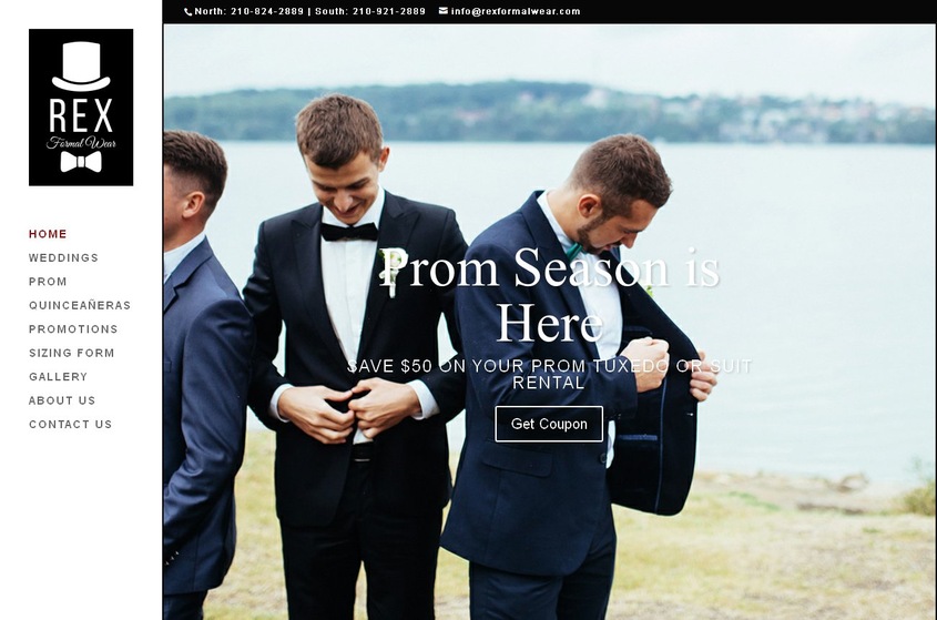 Rex Formal Wear &Tuxedo Rentals wedding vendor photo