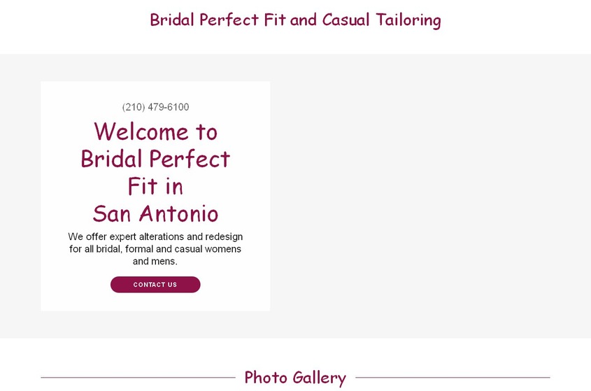 Bridal Perfect Fit and Casual Tailoring wedding vendor photo