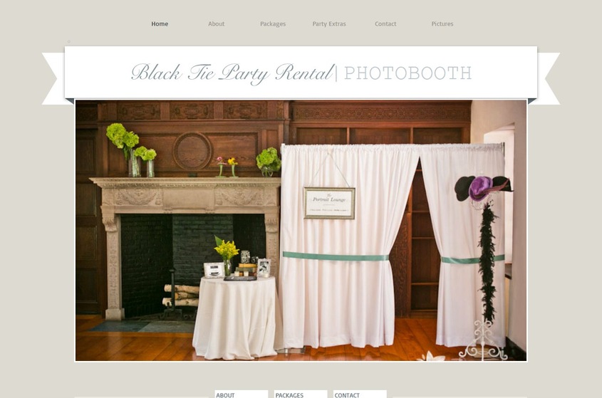 Photo Booth Rental- Black Tie Party Rental wedding vendor photo