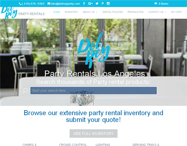 Del Rey Party Rentals wedding vendor photo